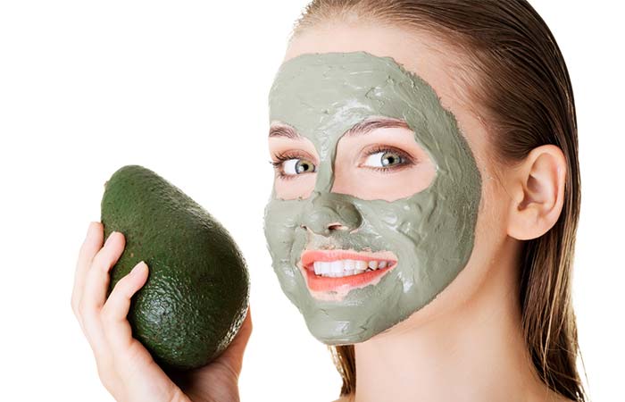DIY avocado mud mask