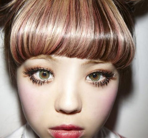Glam doll Japanese hairstyle for women