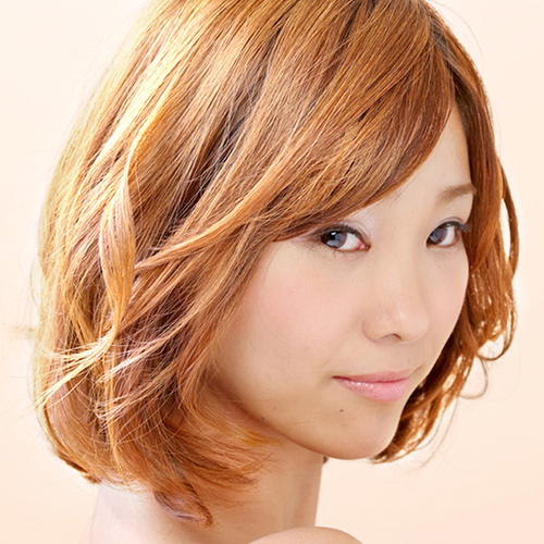 Heavily layered bob Japanese hairstyle for women