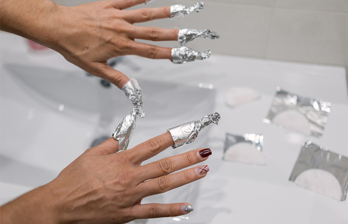Wrapping nails with foil is very important 